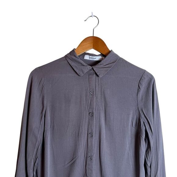 3 for $30! Just fab grey button down shirt - Picture 2 of 7